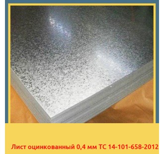 Лист оцинкованный 0,4 мм ТС 14-101-658-2012