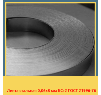 Лента стальная 0,06х8 мм БСт2 ГОСТ 21996-76 в Бишкеке