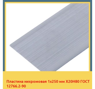 Пластина нихромовая 1х250 мм Х20Н80 ГОСТ 12766.2-90 в Бишкеке