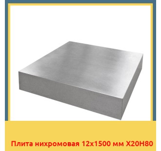 Плита нихромовая 12х1500 мм Х20Н80 в Бишкеке
