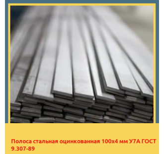 Полоса стальная оцинкованная 100х4 мм У7А ГОСТ 9.307-89 в Бишкеке