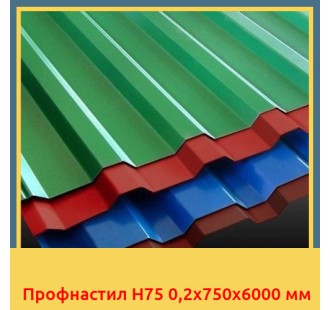 Профнастил H75 0,2x750x6000 мм в Бишкеке
