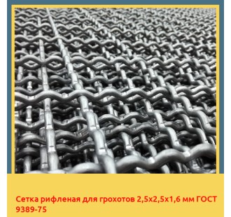 Сетка рифленая для грохотов 2,5х2,5х1,6 мм ГОСТ 9389-75 в Бишкеке