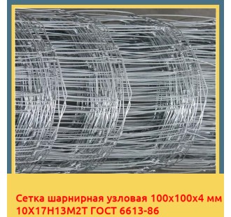 Сетка шарнирная узловая 100х100х4 мм 10Х17Н13М2Т ГОСТ 6613-86 в Бишкеке